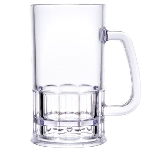 Get Plastic Beer Mug Clear 00086-san-cl