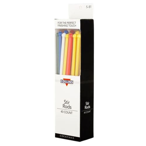 Collins • Cocktail Stirrer Rod Multi-color 5.25in