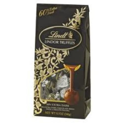 Lindt Lindor 60% Extra Dark Chocolate Truffles In Bag
