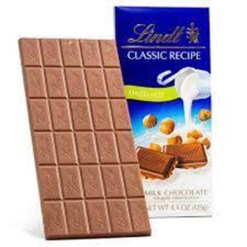 Lindt Classic Recipe Hazelnut Milk Chocolate Candy Bar