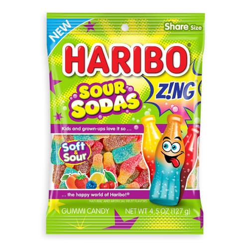 Haribo Gummi Candy • Sour Sodas