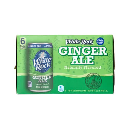 White Rock Ginger Ale 6 Pack Cans