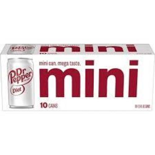 Dr. Pepper • Diet Mini Cans 7.5 oz 10 Pack
