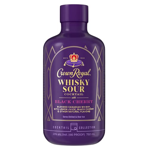 Crown Royal Black Cherry Whiskey Sour Cocktail