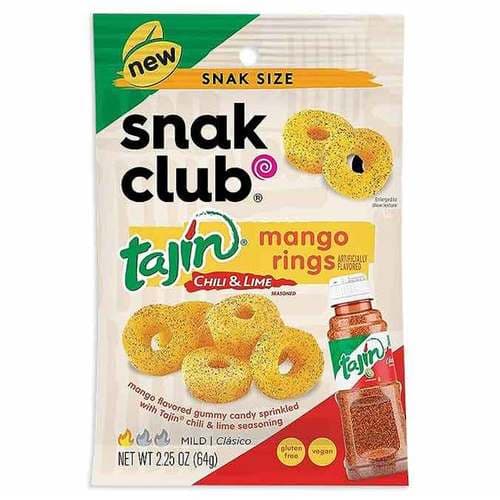 Snak Club Tajin Chili & Lime Bag • Mango Rings