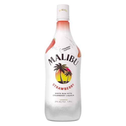 Malibu White Rum With Strawberry Liqueur