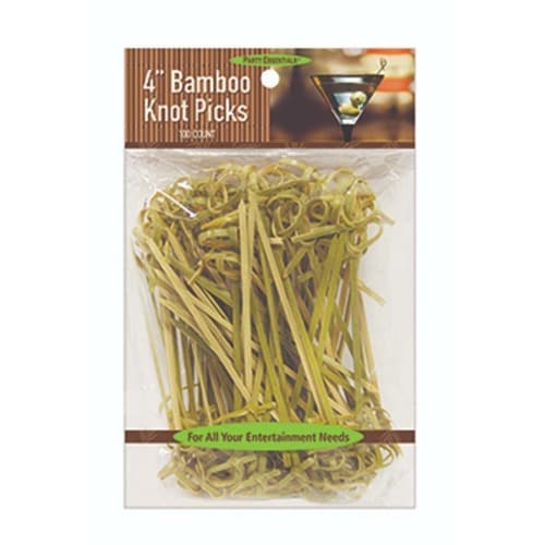 Party Essentials • Bamboo Knot Pick 100ct 4"