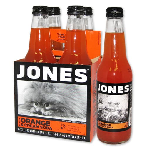 Jones Soda 4 Pack • Orange & Cream