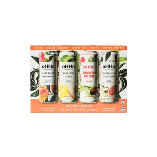 Ohho 5mg Variety Pack Blood Orange•white Peach•grapefruit•cherry