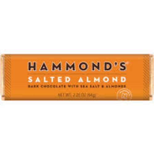 Hammonds Candy Bar • Salted Almond Dark Chocolate