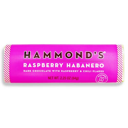 Hammonds Raspberry Havanero Dark Chocolate Candy Bar