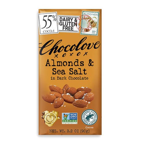 Chocolove Almonds & Sea Salt Dark Chocolate Candy Bar