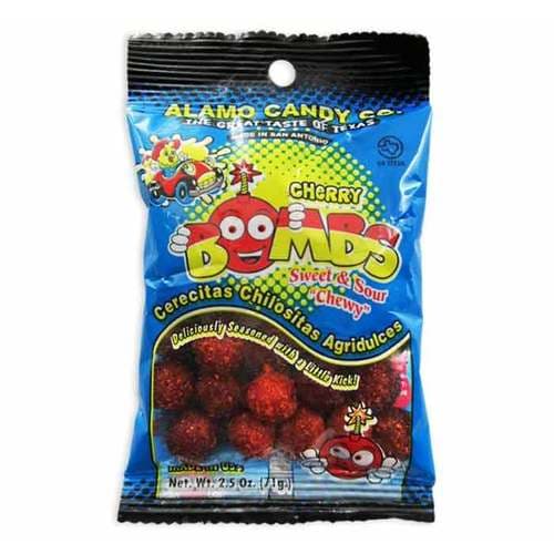 Alamo Sweet & Sour Cherry Bombs With Chili Candy