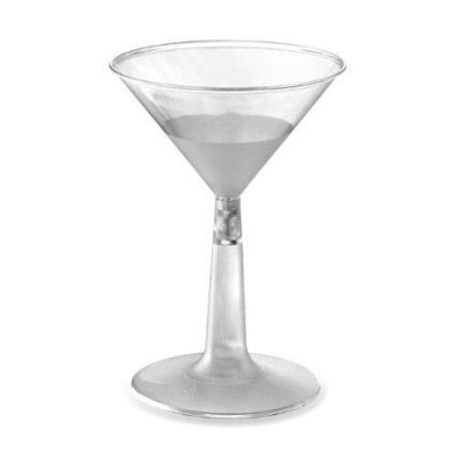 Emi Yoshi Martini Glass Clear Base 2 Piece