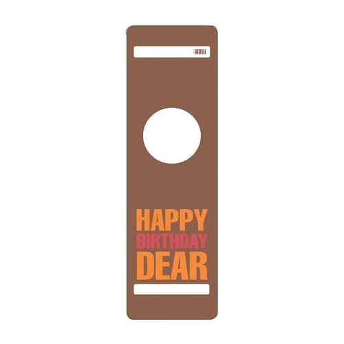 Bottle Gifttag • Happy Birthday Dear