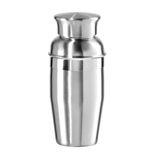 Oggi 3 Pc Single Serve Cocktail Shaker  Double Wall Stainless Steel