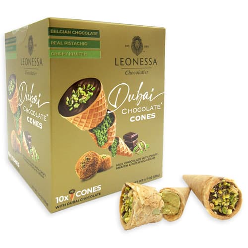Dubai Chocolate Cones • Leonessa