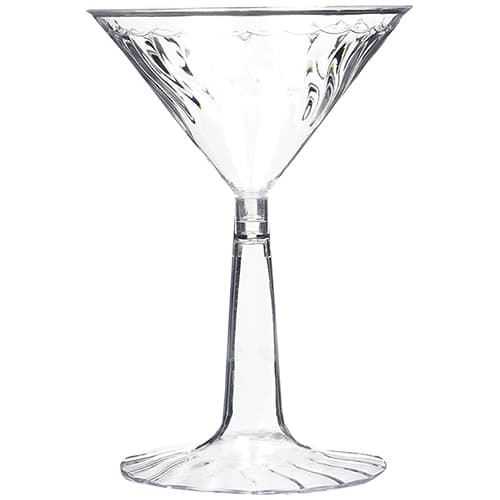Fineline • Martini Glass Plastic 6 oz 12 Ct