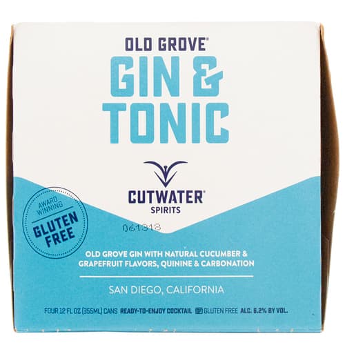 Cutwater Cocktails • Gin & Tonic 4pk-12oz