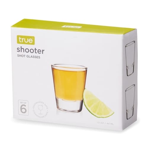 True Shot Glass • Round Classic 1.5 oz Set 6