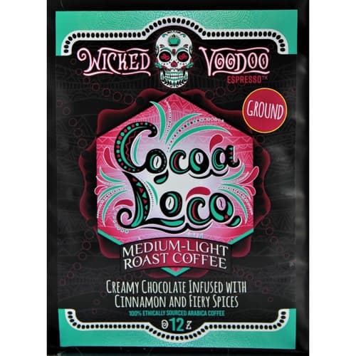 Wicked Voodoo Coffee • Cocoa Loco Ground Spicy Choc