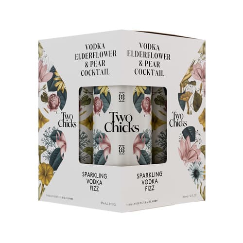 Two Chicks Cocktails• Pear Vodka Fizz 4pk 355ml