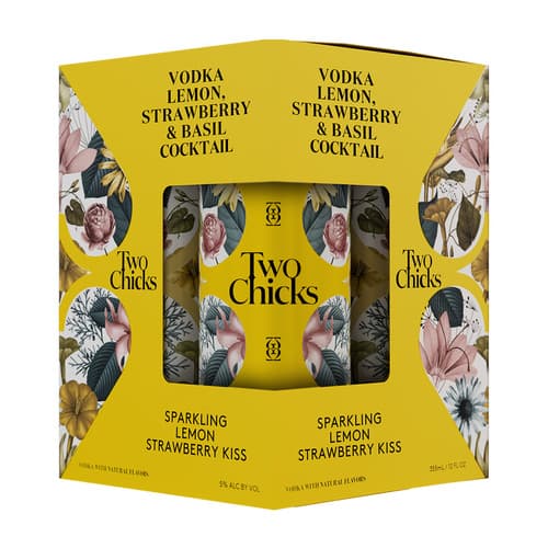 Two Chicks Cocktails • Lemon Strawberry Kiss 4pk