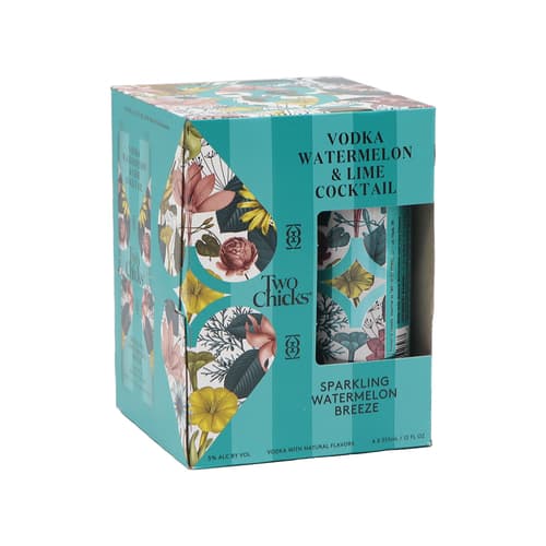 Two Chicks Cocktails • Vodka Watermelon Breeze 4pk-355ml