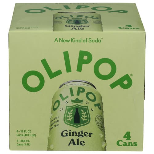 Olipop Ginger Ale Prebiotic Soda