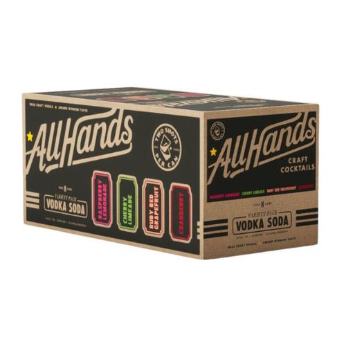 All Hands Vodka + Soda • Variety Pack 8pk-12oz