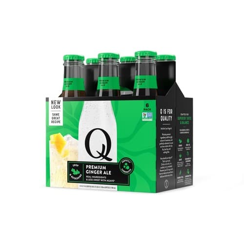 Q Drinks Ginger Ale Glass Btl 6pk