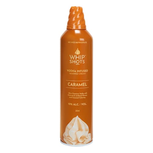 Whip Shots Vodka Infused Whipped Cream • Caramel