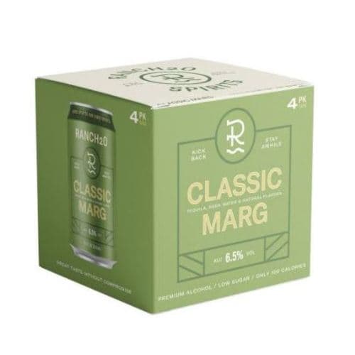 Ranch2o Cocktails • Classic Margarita 4pk-12oz