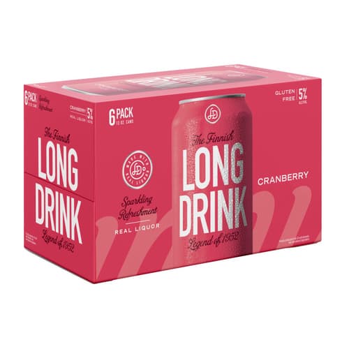 Long Drink Cocktail • Cranberry 6pk-355ml