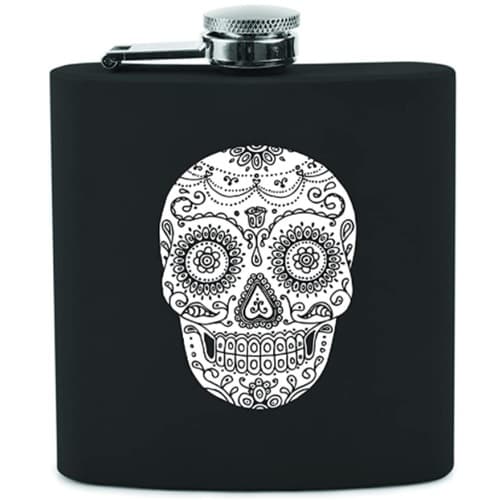 True Flask • Dia De Los Muertes Black Stainless Stl