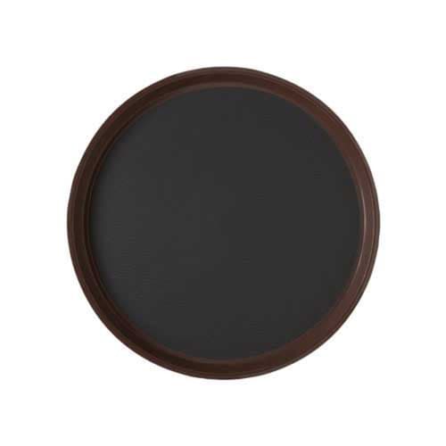 Bar Tray 11" Round Non-skid Black