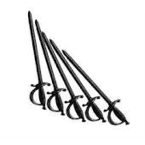 Plastic Sword Pick Black 3" 10 / 1000 Ct
