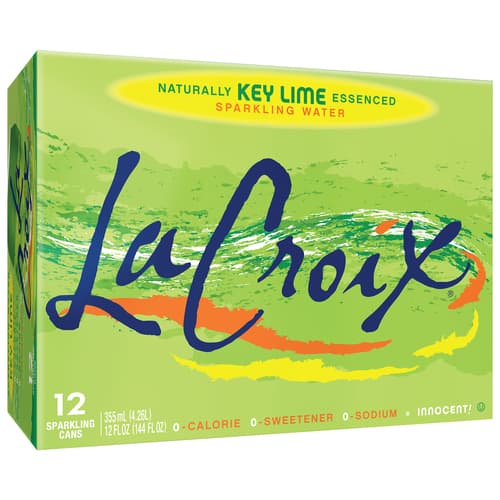Sparkling Water Key Lime 12 oz 12 Pack Cans
