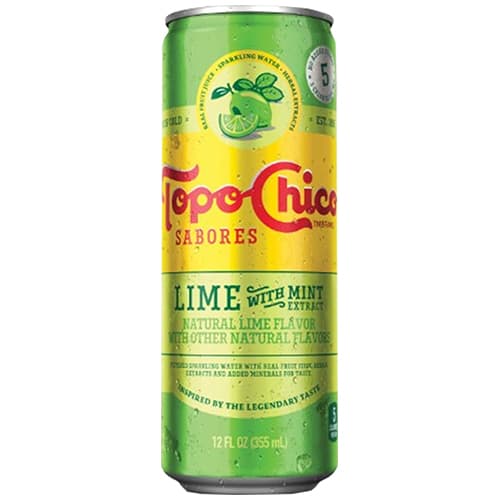 Topo Chico Sabores • Single Lime Mint Can