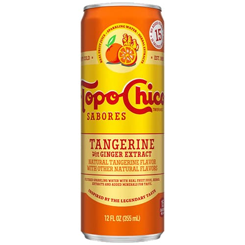 Topo Chico Sabores • Single Tangerine Ginger Can