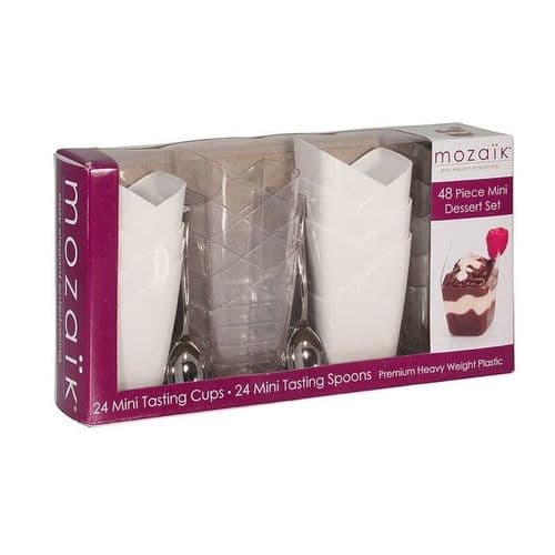 Mozaik Appetizer Set • Mini Dessert 48 Piece