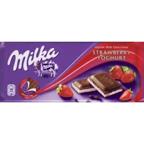 Milka Chocolate Bar • Strawberry Yogurt
