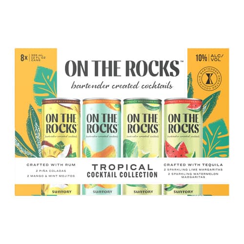 On The Rocks Cocktails • Tropical Colleciton 8pk-12oz
