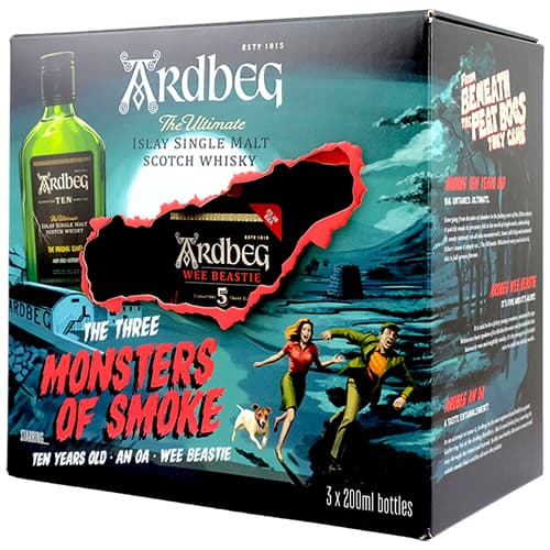 Ardbeg Malt • Monsters Of Smoke 3pk-200ml