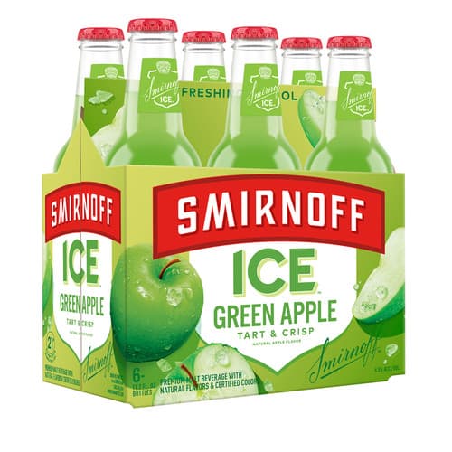 Smirnoff Ice Green Apple • 6pk Bottle