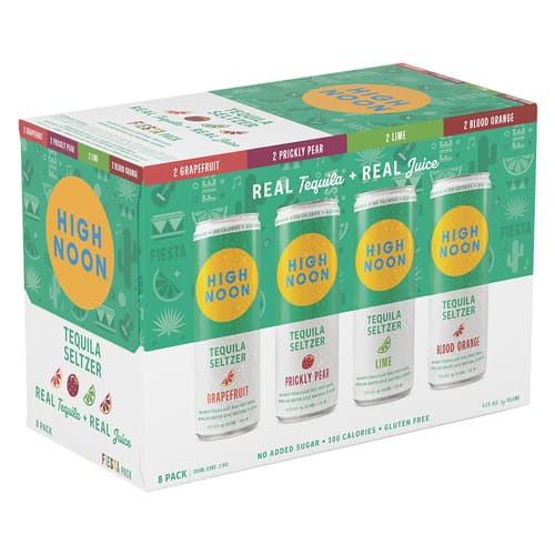 High Noon Sun Sips • Tequila Fiesta Pack 8pk-355ml