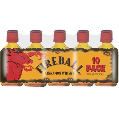 Fireball Cinnamon Whiskey • 10pk-50ml