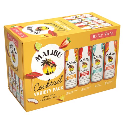 Malibu Cocktails • Variety Pack 8pk-12oz