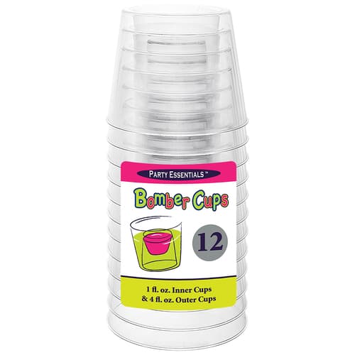 Party Essentials Bomber Cups • 4 Ounce 12 Count