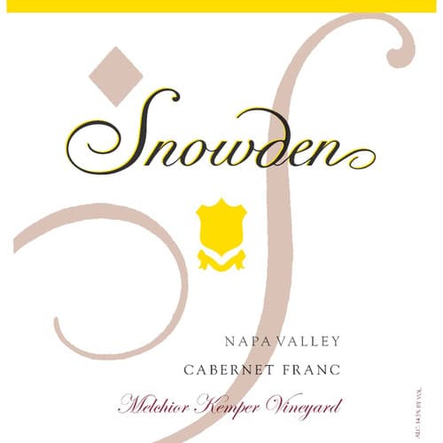 Snowden Cabernet Franc Melchior Kemper Vineyard